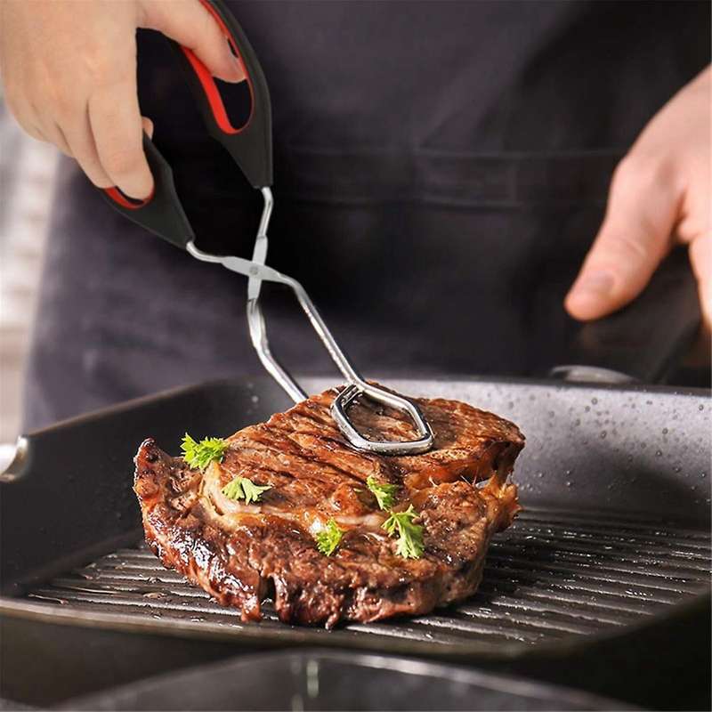 3 Pack Cooking Scissor Tongs Kitchen Baking Bread Food Tong Barbecue Grilling Tongs