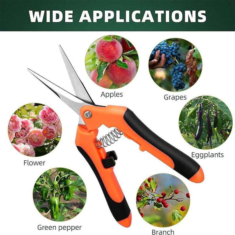 3 Pack Garden Pruning Shears, Stainless Steel Garden Shears, Gardening Shears, Gardening Scissors, G