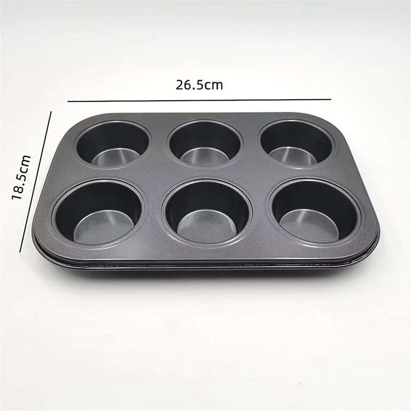 3 Pack Nonstick Muffin Pan Carbon Steel Cupcake Pan Muffin Tin Easy to Clean Muffin Tray Bakeware 6/