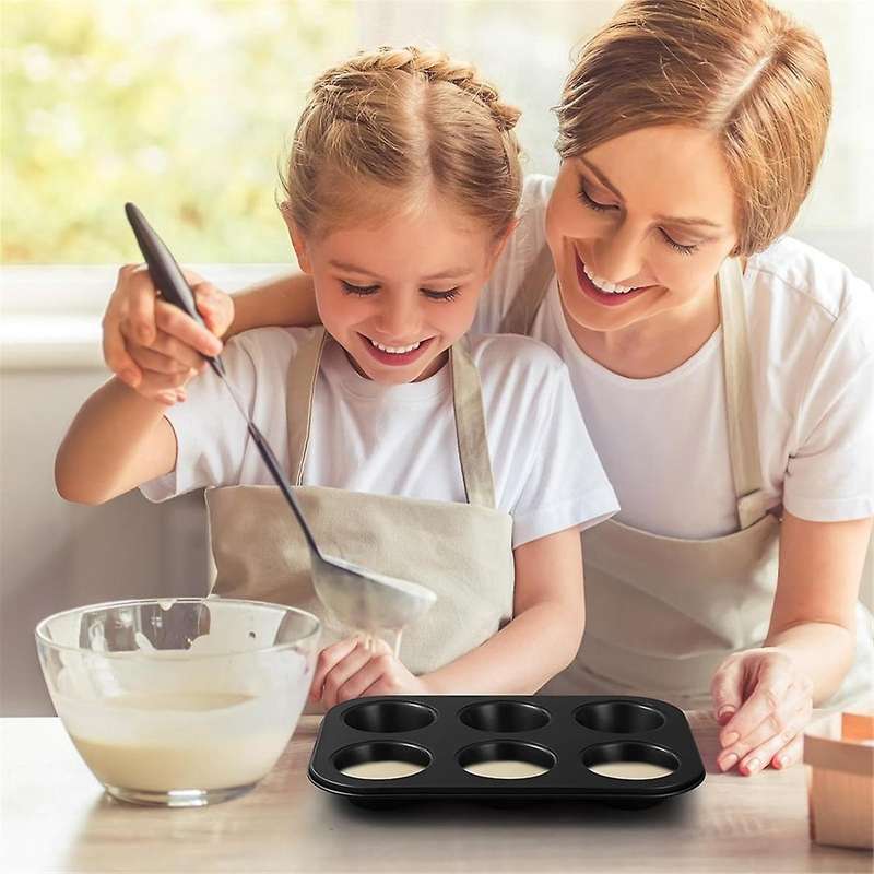 3 Pack Nonstick Muffin Pan Carbon Steel Cupcake Pan Muffin Tin Easy to Clean Muffin Tray Bakeware 6/