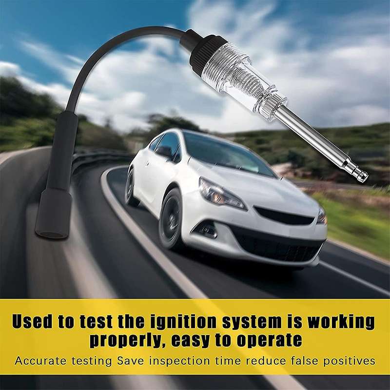 3 Pack Spark Plug Tester Engine Ignition Tester Straight Boot Ignition Tester for Automotive Car Law