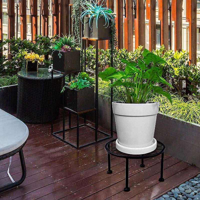 3 Packs Antirust Plant Stand,Non- and Stable Potted Holder for Indoor Outdoor Duty Container,Beverag