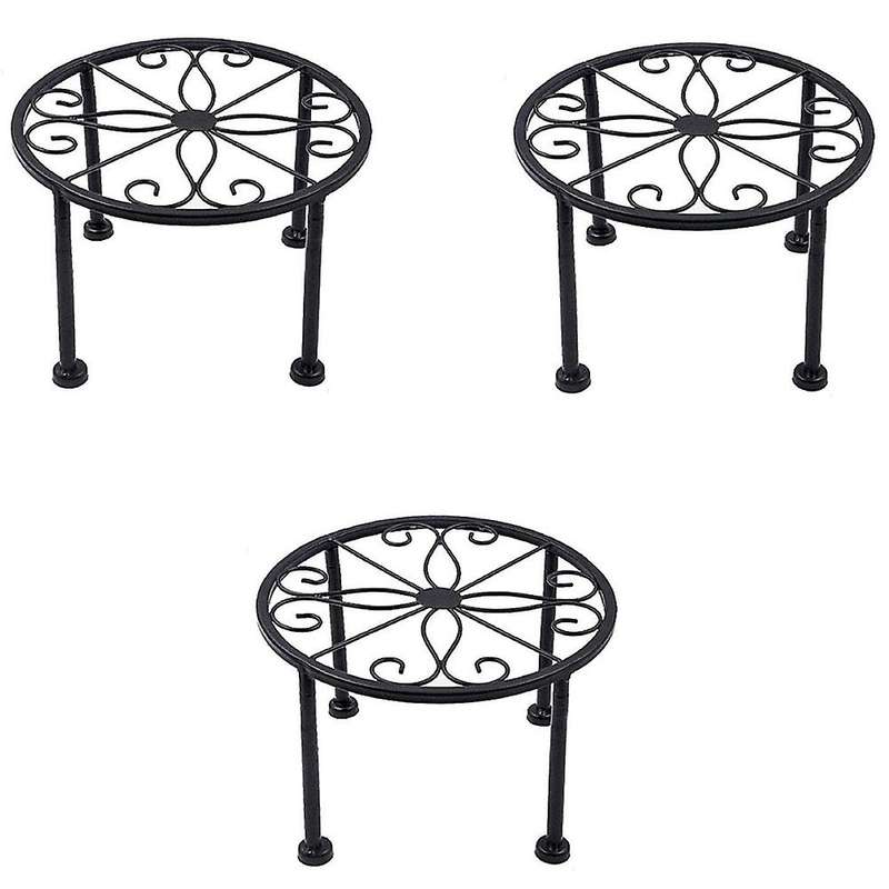 3 Packs Antirust Plant Stand,Non- and Stable Potted Holder for Indoor Outdoor Duty Container,Beverag
