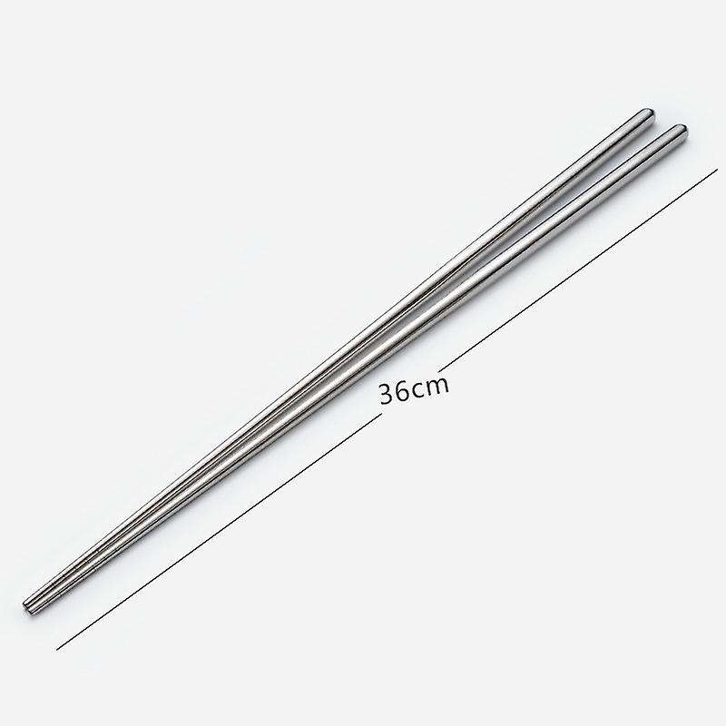 3 Pairs Cooking Chopsticks Extra Long Stainless Steel Chopsticks with Anti-Slip Threaded for Hot Pot