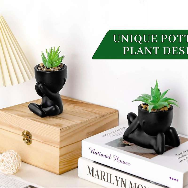 3 Packs Plants Artificial Succulents Plants for Room Bathroom Home Office Desk Accessories Decor