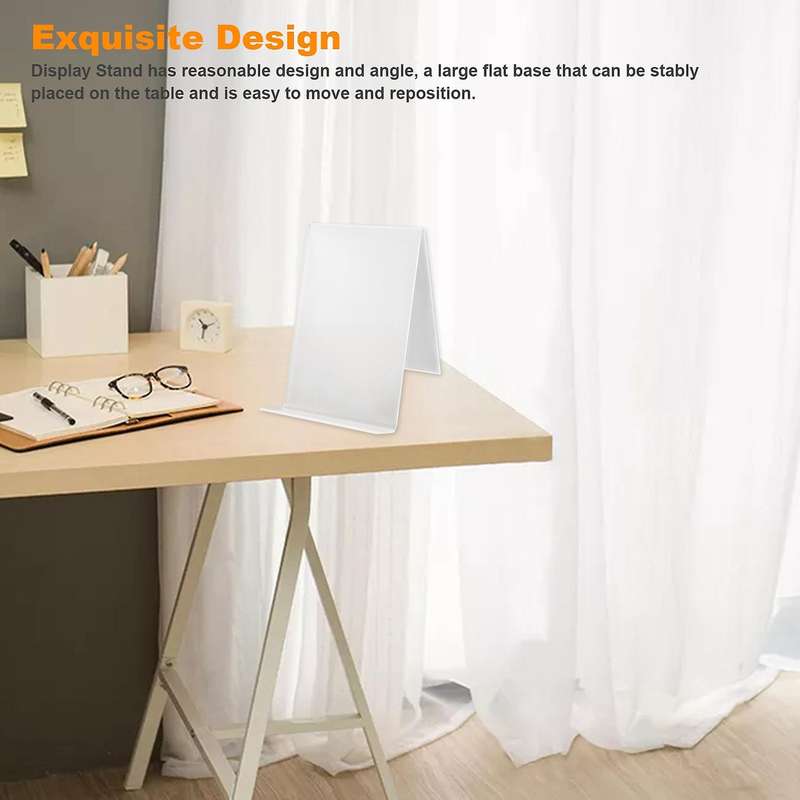 3 Pcs Acrylic Book Stand,Clear Acrylic Display Stand, Clear Holder for Displaying Pictures,Jewelry,W