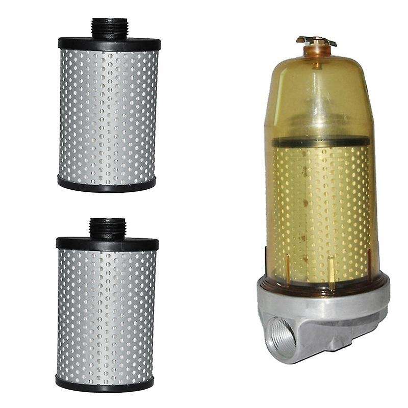 3 Pcs B10-AL Fuel Tank Filter Fuel Water Separator Assembly with PF10 Filter Element for Oil Storage