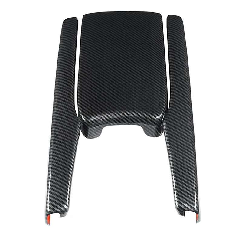 3 Pcs Car Abs Carbon Fiber Central Armrest Box Panel Cover for 2016- 2021 Accessories Interior Parts