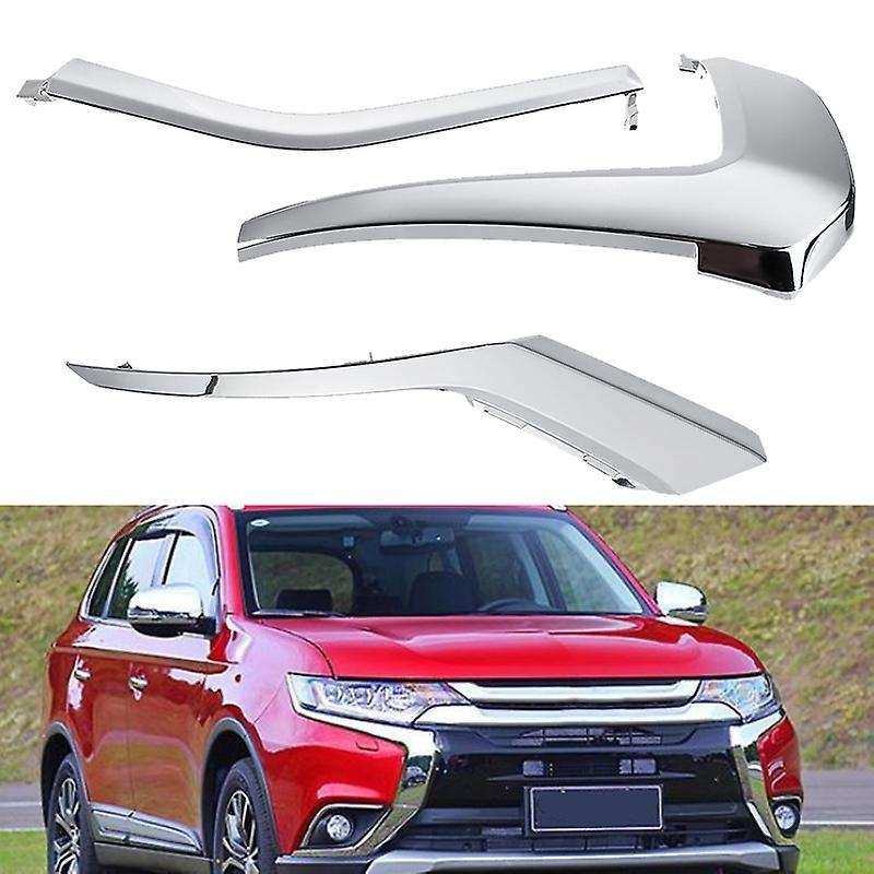 3 Pcs Car Right Front Bumper Splitter Lip Body Kit Spoiler Diffuser Lip Chin Bumper for 2016-2019