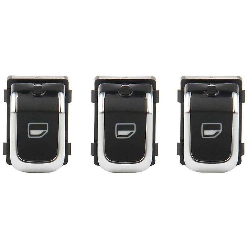 3 Pcs Car Glass Lifter Single Switch Power Window Switch for Q5 8KD959855 8K0959855A