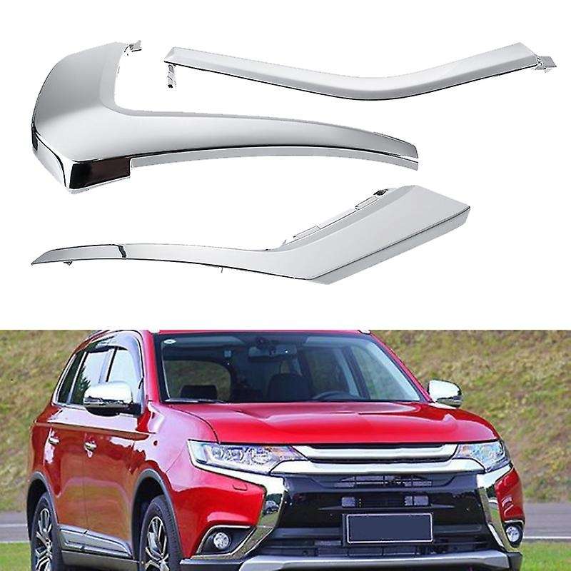 3 Pcs Car Left Front Bumper Splitter Lip Body Kit Spoiler Diffuser Lip Chin Bumper for 2016-2019