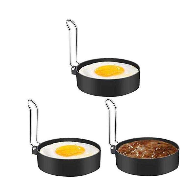 3 Pcs Egg Ring Round Pancake Making Mold, Non-Stick Round Shaper Mold, Home Kitchen Cooking Tool, Eg