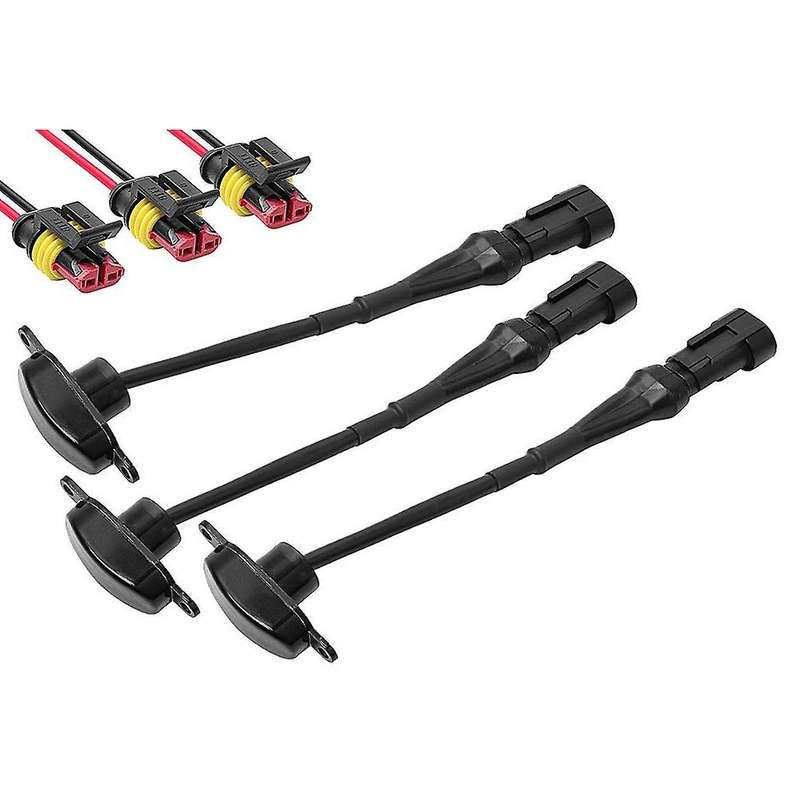 3 Pcs External Amber LED Lights Decoration, Led Front Grille Lights