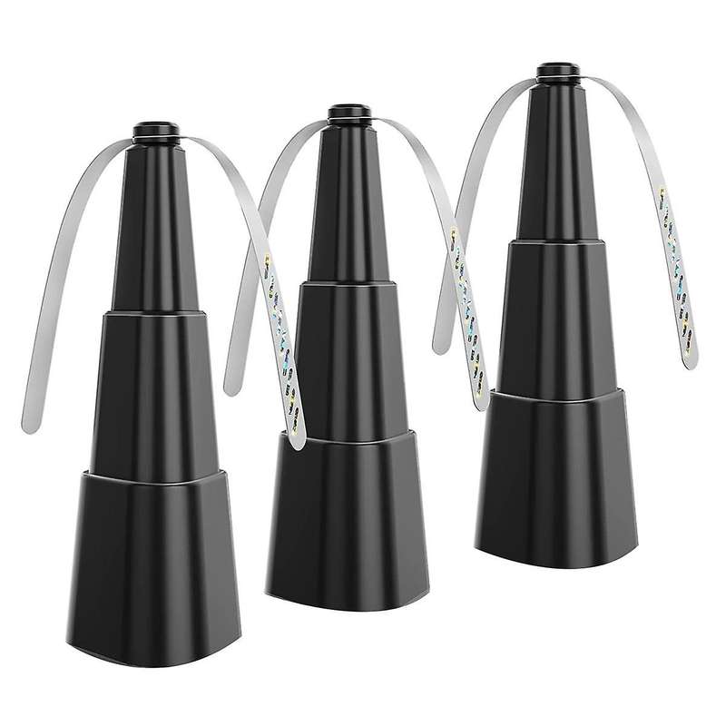 3 Pcs Fly Fan, Fly Fans for Outdoor Table , Table Top Fly Fan Fly Spinner with Holographic Blades fo