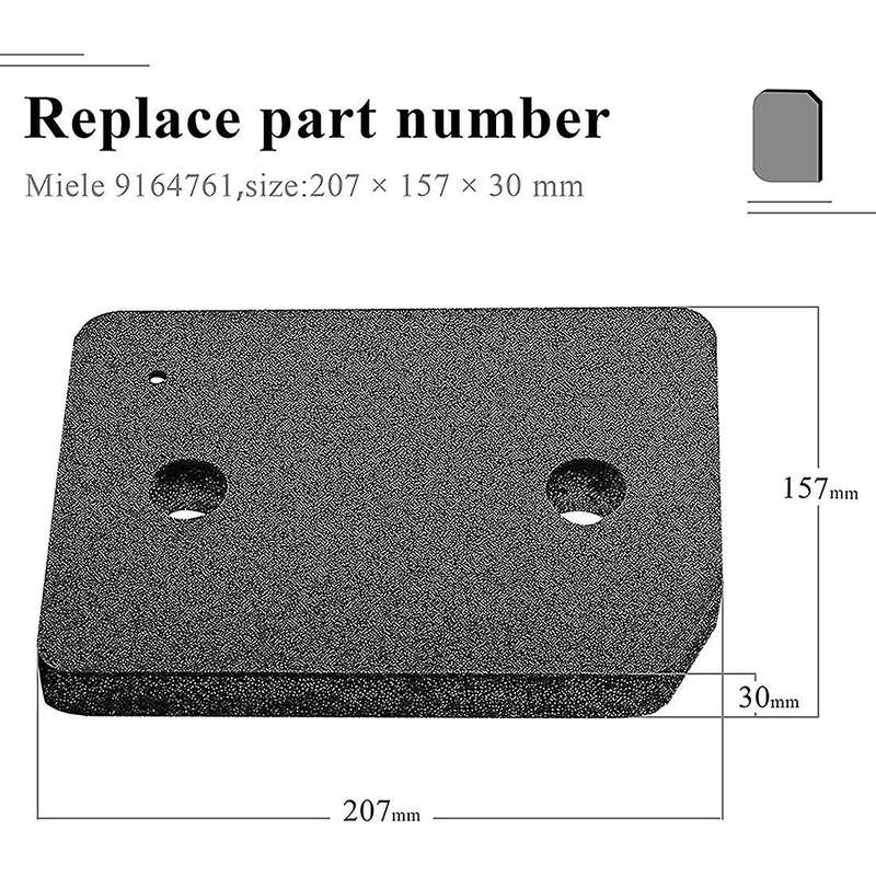 3 PCS Replacement Dryer Filter Compatible Miele 9164761 Compatible ACTIVE TDB230WP