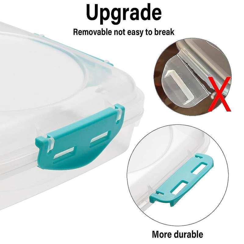 3 Pcs Sandwich Containers - Microwave and Dishwasher Safe Kitchen Storage Containers with Upgraded S