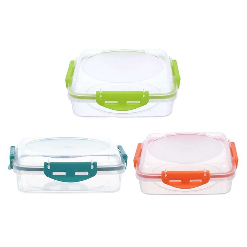 3 Pcs Sandwich Containers - Microwave and Dishwasher Safe Kitchen Storage Containers with Upgraded S