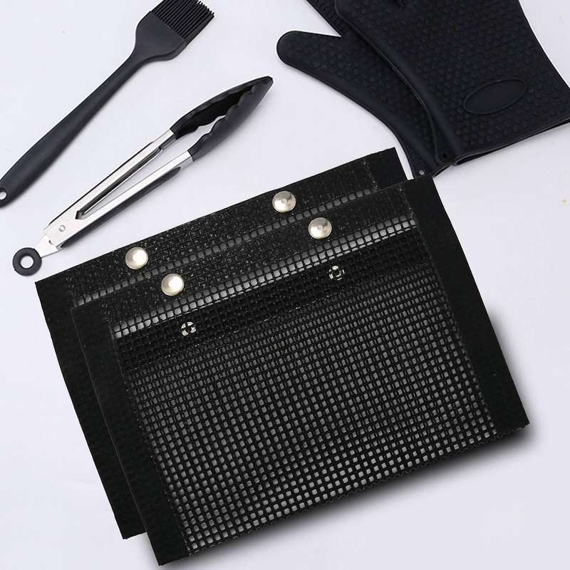 3 Pcs Non-stick Mesh Grilling Bag Non-stick Bbq Bake Bag Outdoor Picnic Tool