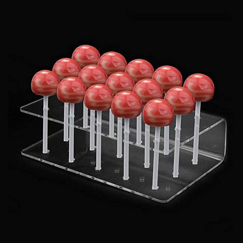 3 Pcs Lollipop Holder 15 Hole Clear Acrylic Cake Stand Display Lollipop Stand Holder Display for We