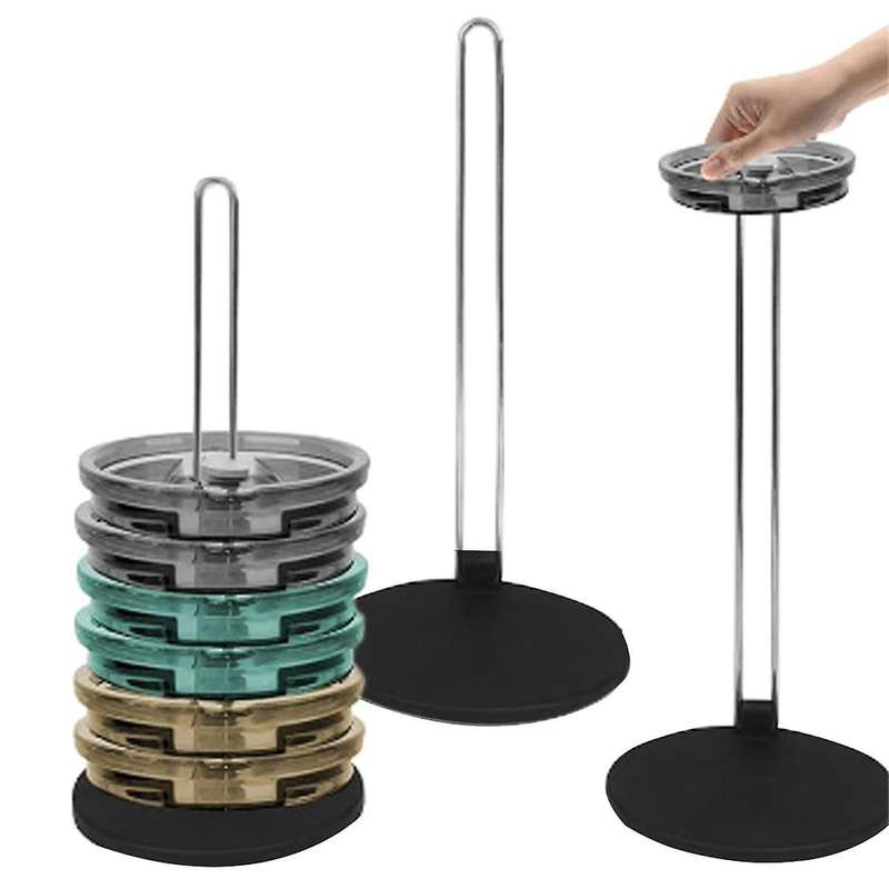 3 Pcs Tumbler Lid Organizer Cup Lid Organizer,Silicone Non-Slip Cup Lid Holder for Cabinet and Count