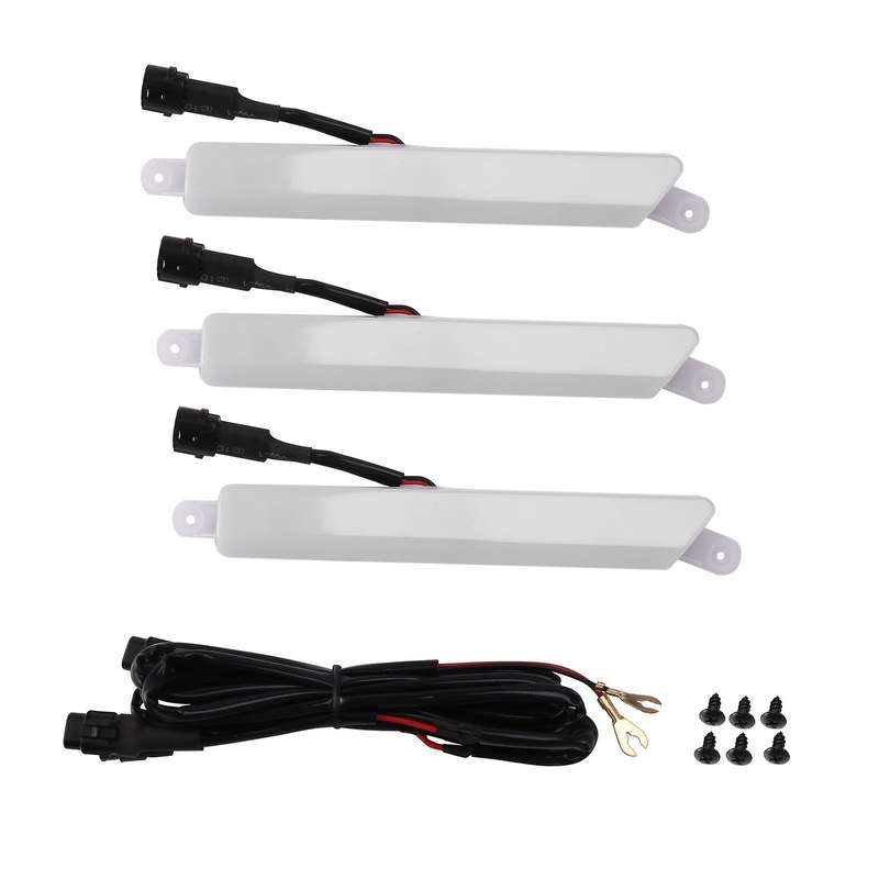 3 Pcs/Set Led Drl Daytime Lights Front Mesh Mask Cover Led Bar Lighting Fog Lamp Lamps for T7 T8 Eve