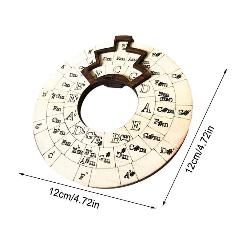 3 PCS Wooden Melody Tool, Melody Music Wheel, Circle of Fifths Wheel Guitar Learning Tool, Circle Wo