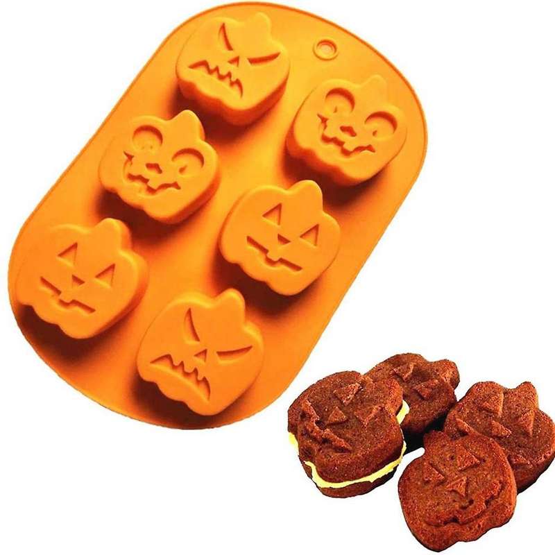 3 Piece Silicone Ghost Pumpkin Baking Mold Set