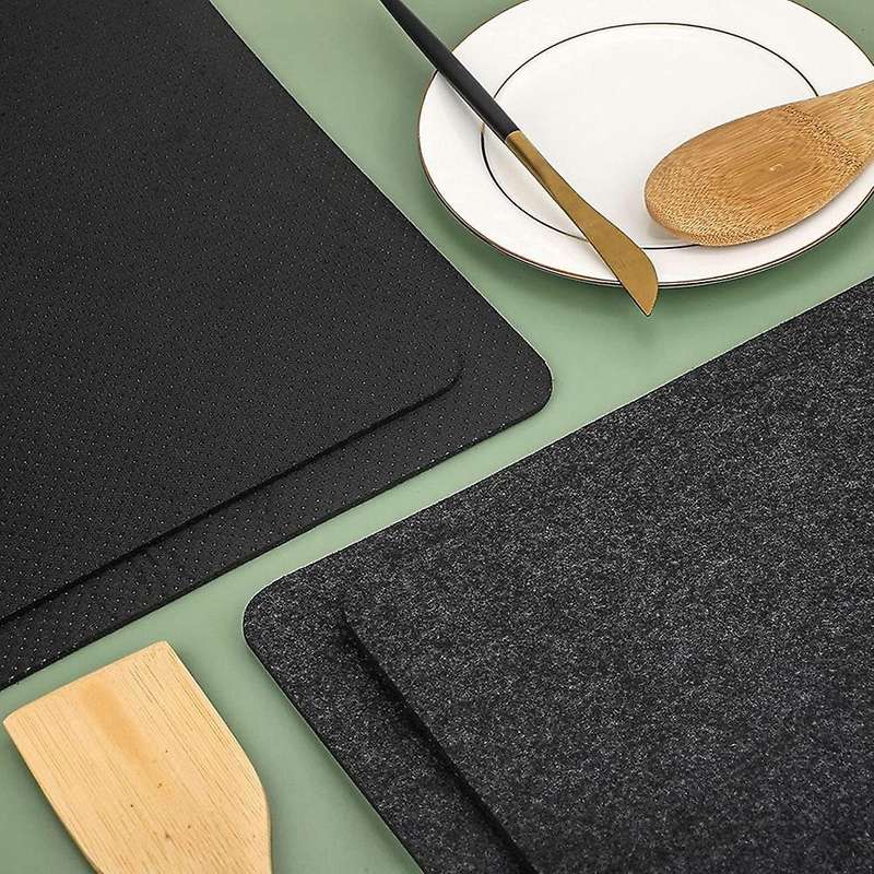 3 Pieces Heat Resistant Mat for Fryer Countertop Heat Protector Non-Slip Heat Proof Mat Kitchen Hot