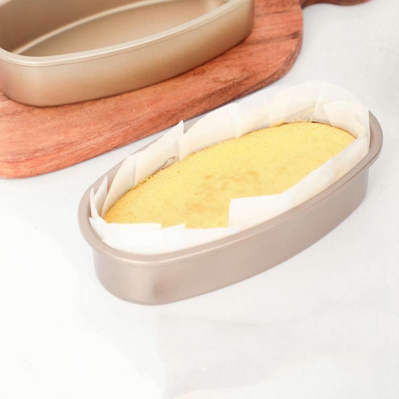 3 Pieces Non Stick Oval Shape Cake Cheesecake Loaf Bread Mold Baking Tray for Oven and Baking