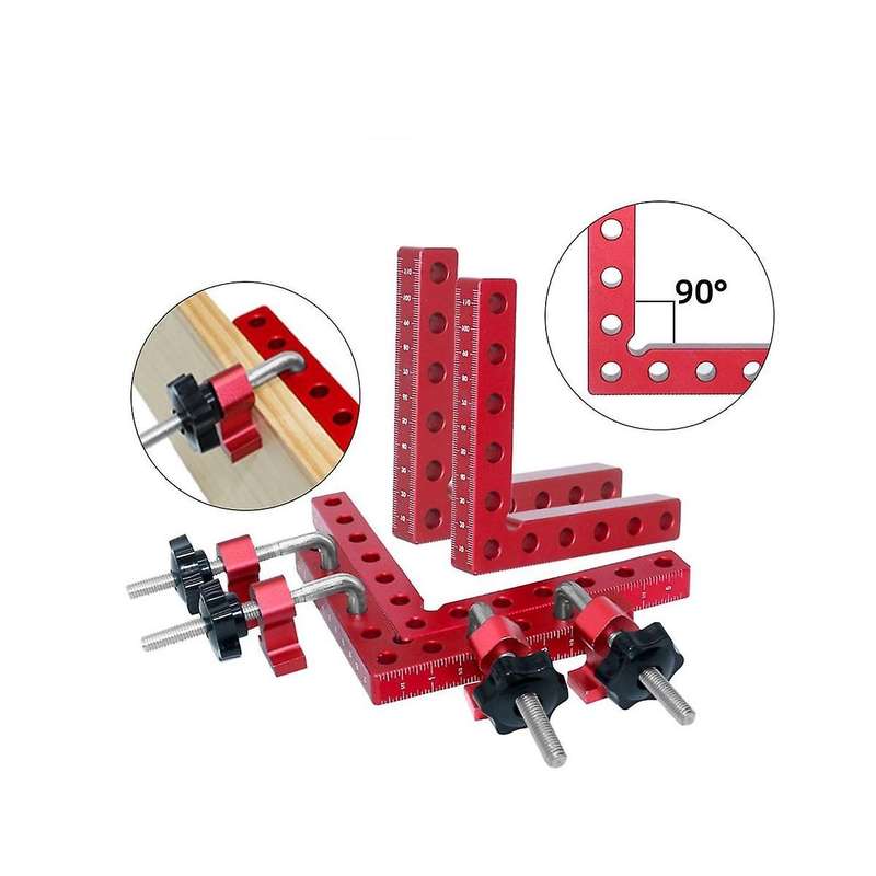 3 Pieces Of 140mm Woodworking Right-angle Fixture Right-angle Fixing Clamp L-shaped Auxiliary Fixtur