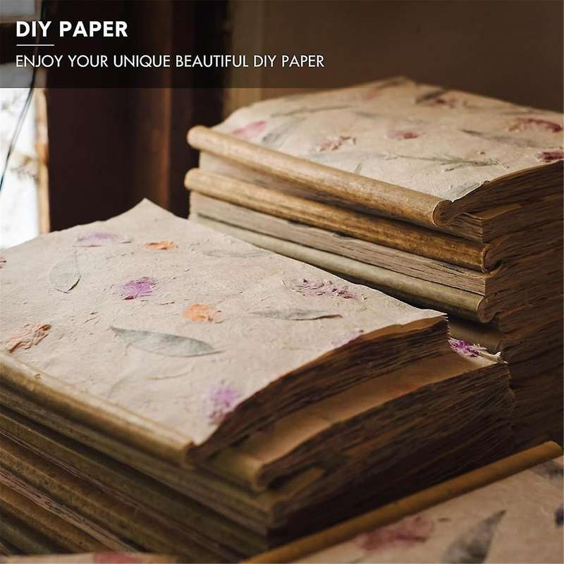 3 Pieces Paper Making Wooden Paper Making Mould Papermaking Screen Kit 3 Size Frame for DIY (A7, A6,