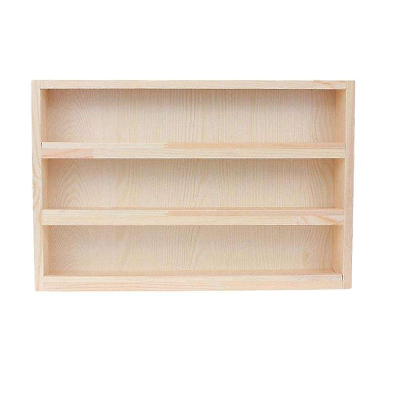 3 Ties Desktop Rack Mini Tabletop Bookcase File Holder Making Tape Display Shelf Doll Collection Ca
