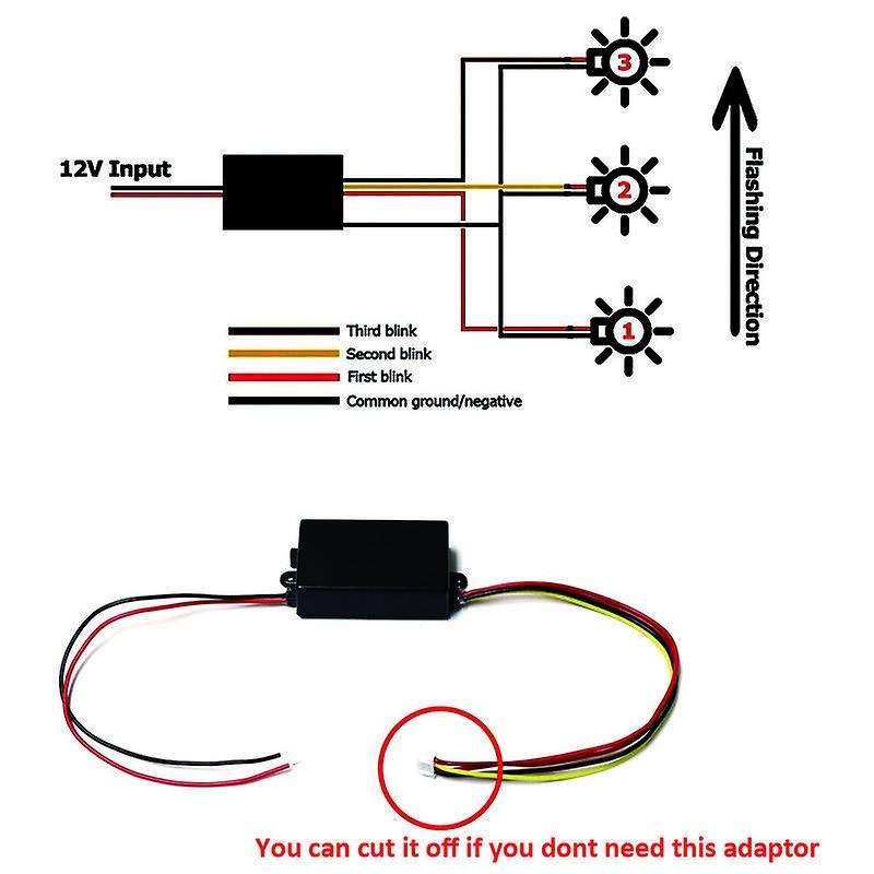 3 Step Sequential Chase Flash Module Boxes for Car Turn Signal Light