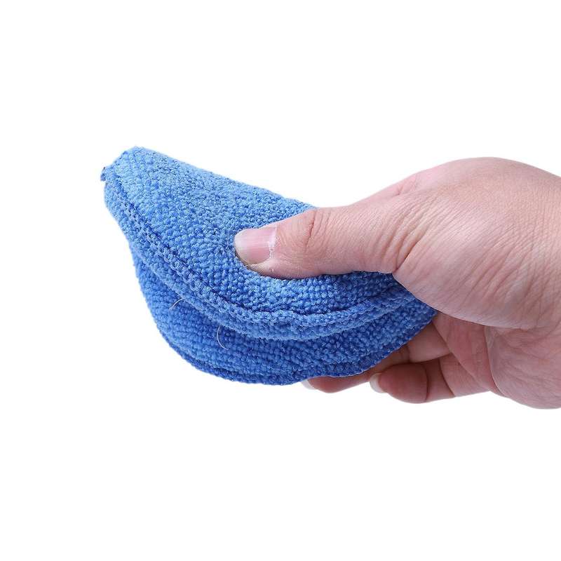 3 X Microfibre Foam Sponge Polish Wax Applicator Pads Car Home Cleaning