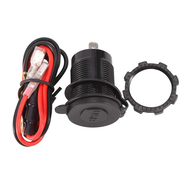 3.0 Dual USB Car Charger 12V 36W USB Fast Charger with Switch Green