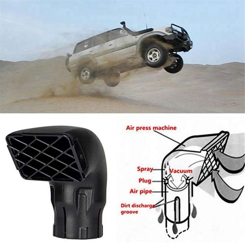 3.0inches Car Universal Snorkel Inlet Air Intake Pipe Wading Throat for Off-Road Mud