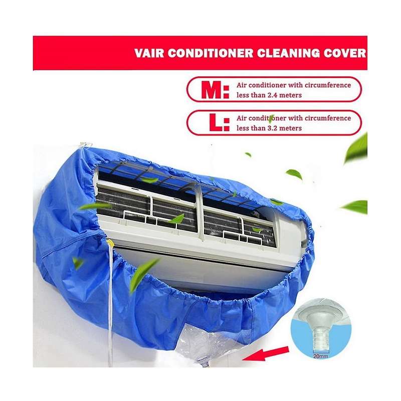 3.2m Air Conditioner Cleaning Cover Double Layer Thickening Wash Mounted Protective Dust Cleaner B