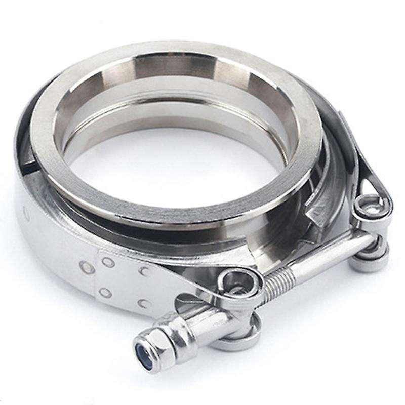3.5 Inch V Band Clamp Flange Kit V-Band V 3.5Inch Exhaust Pipe Hose Clamp Flange Clamp
