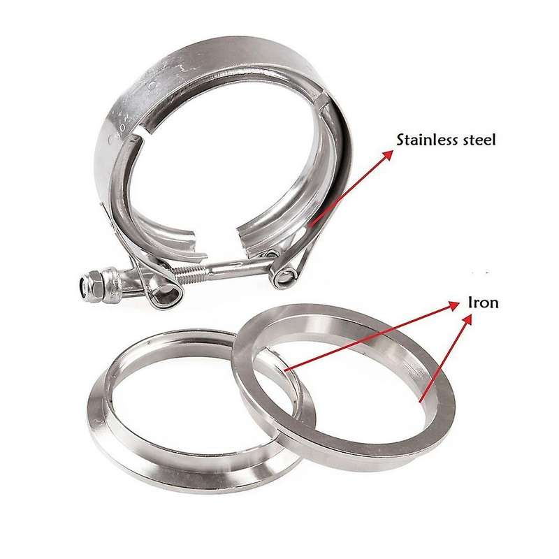 3.5 Inch Stainless Steel-304 V-Clamp Flange Sleeve Kit for 89mm OD Pipe