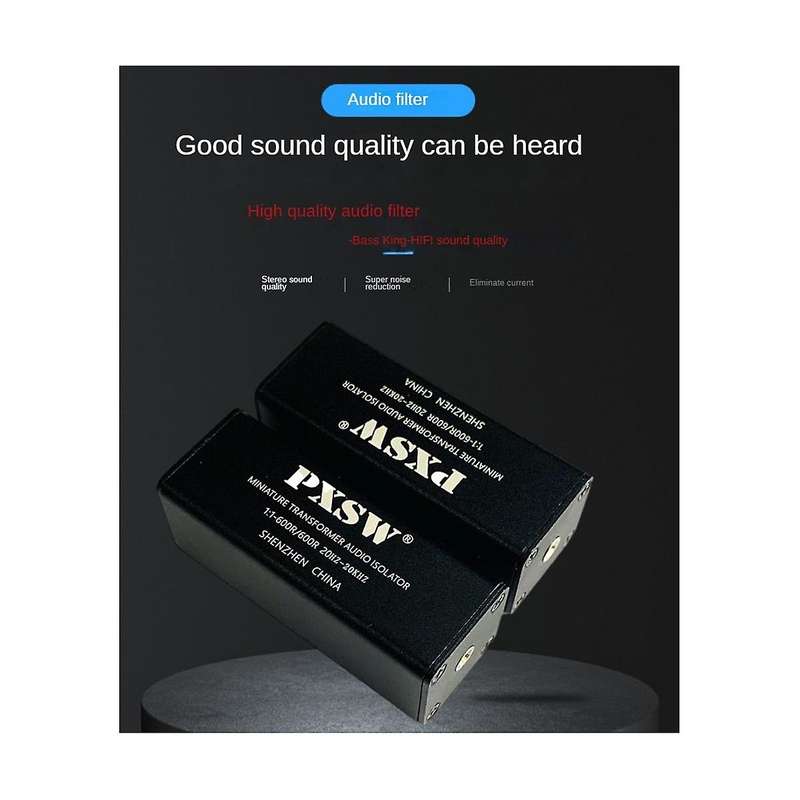 3.5mm Aux Audio Noise Filter Audio Isolator Current Sound Noise Isolator to Eliminate Audio Noise Co