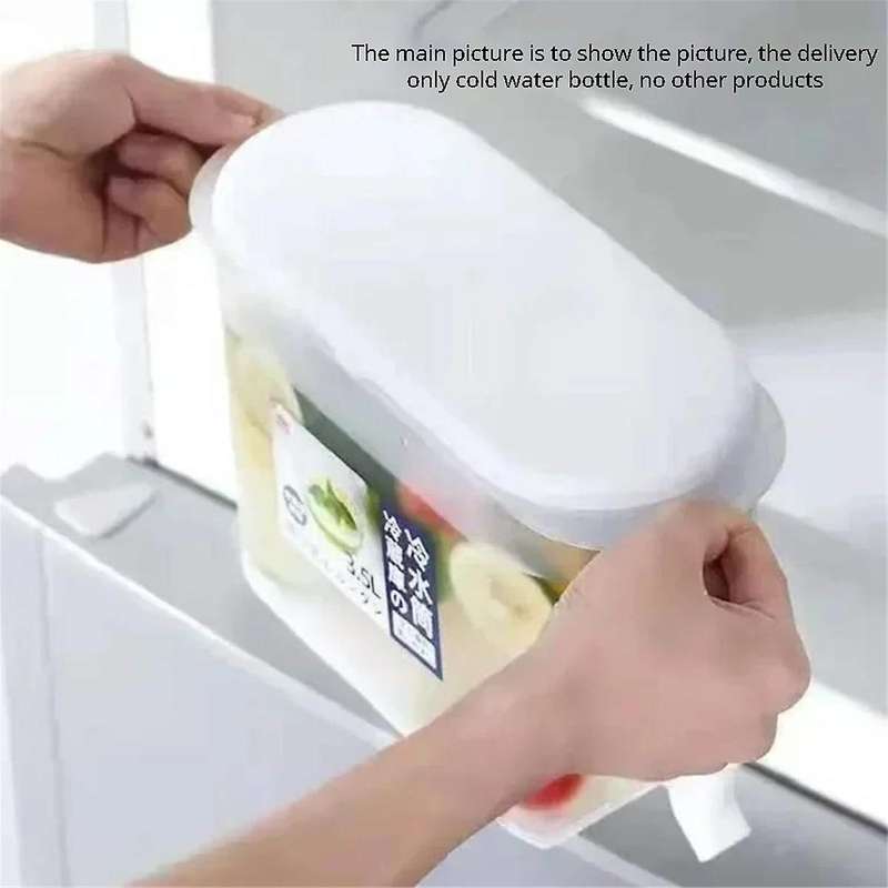 3.5L Large-Capacity Cold Water Bottle, Cold Water Bottle with Faucet, Refrigerator and Iced Drink Bo