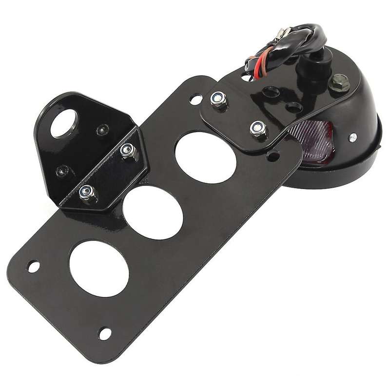 3/4 Inch Motorcycle 12V LED Brake Tail Light License Plate Bracket Tail Light for Nightster