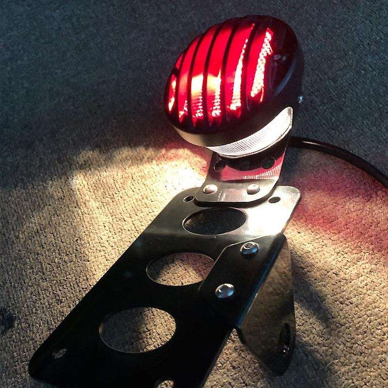 3/4 Inch Motorcycle 12V LED Brake Tail Light License Plate Bracket Tail Light for Nightster