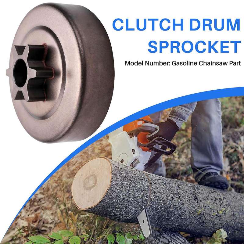 3/8 6T Clutch Drum Sprocket Washer E- Kit for Chainsaw 017 018 021 023 025 Ms170 Ms180 Ms210 Ms230