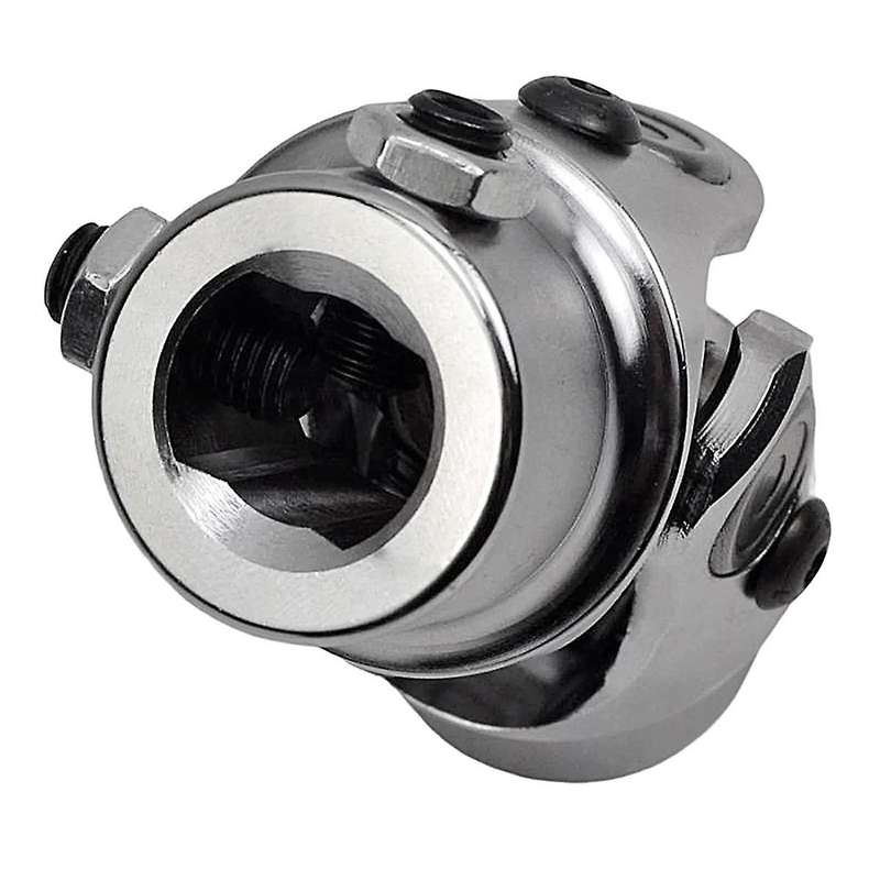 3/4IN 36 Spline X 3/4IN DD Steering Universal Joint Chrome Single U Joint Shaft / U Joint Coupler /