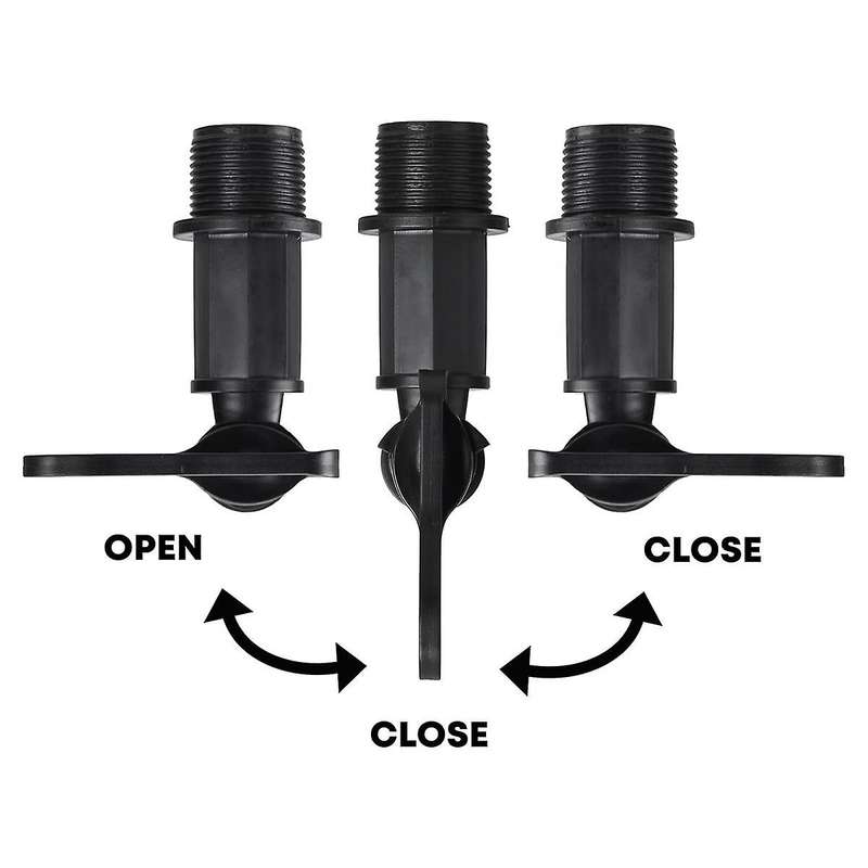 3/4in Water Butt Tap Plastic Snap-Fit Hosepipe Rain Barrel Water Butts BSP Thread Replacement Water