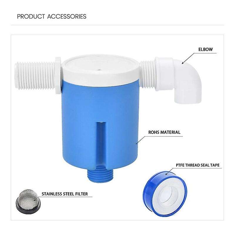 3/4Inch Floating Ball Valve Built-in Embedded Automatic Float Valve Water Level Control Valve for So