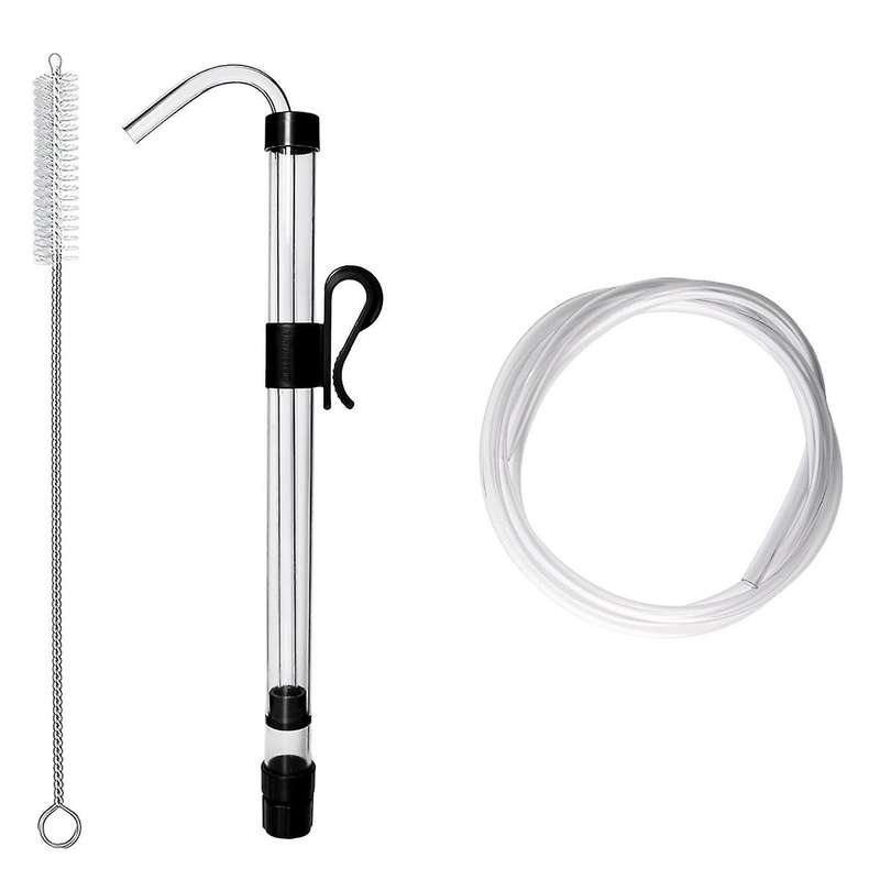 3/8In Auto Siphon with Clamp 6.5' Ft Hose Bottling Siphoning Kit with Food Grade Free Plastic Tubing