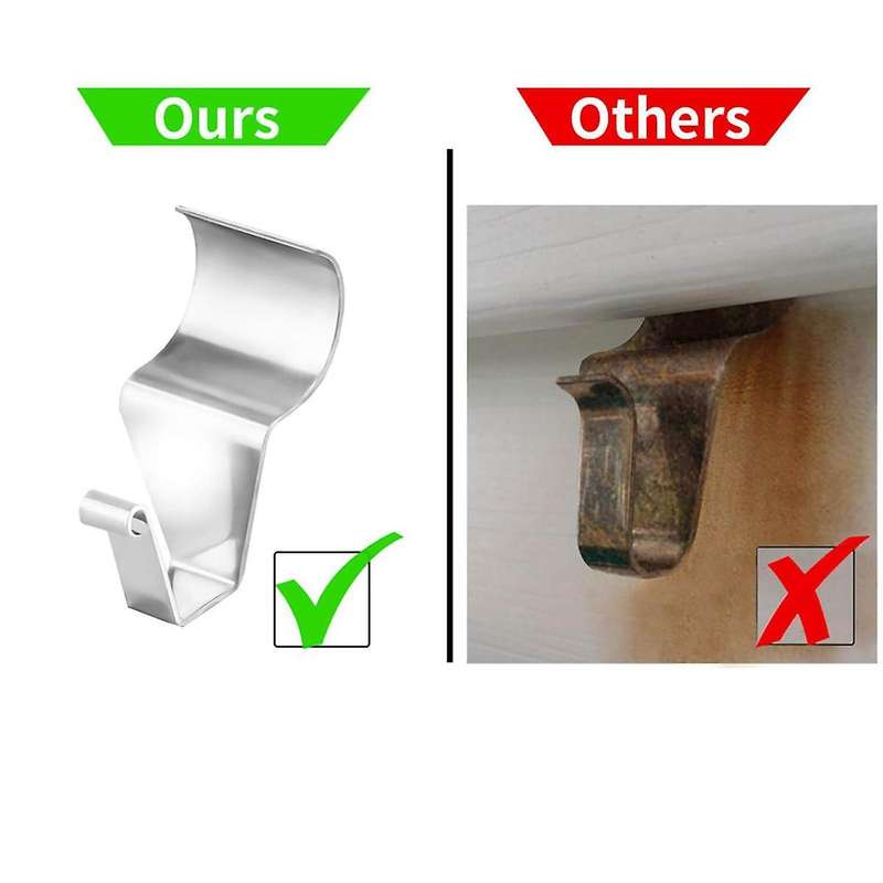 30 Pack Vinyl Siding Hook Hanger, No-Hole Needed Heavy Duty Vinyl Siding Clips for No Damage Hanging