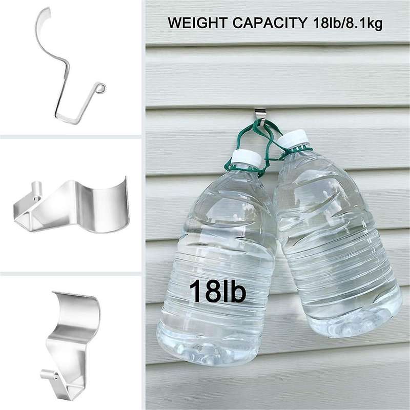 30 Pack Vinyl Siding Hook Hanger, No-Hole Needed Heavy Duty Vinyl Siding Clips for No Damage Hanging